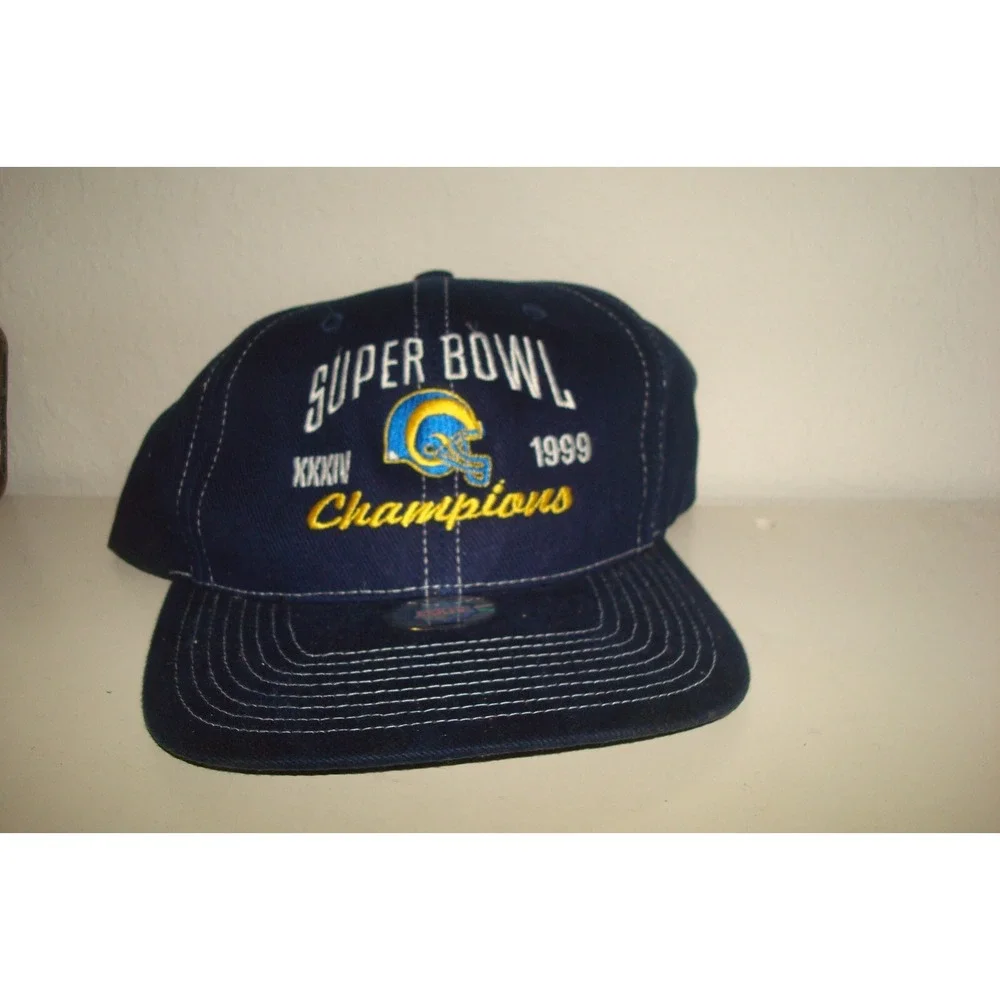 ST LOUIS RAMS 1999 SUPER BOWL     snapback  DEADSTOCK‎ HAT CAP VINTAGE A1